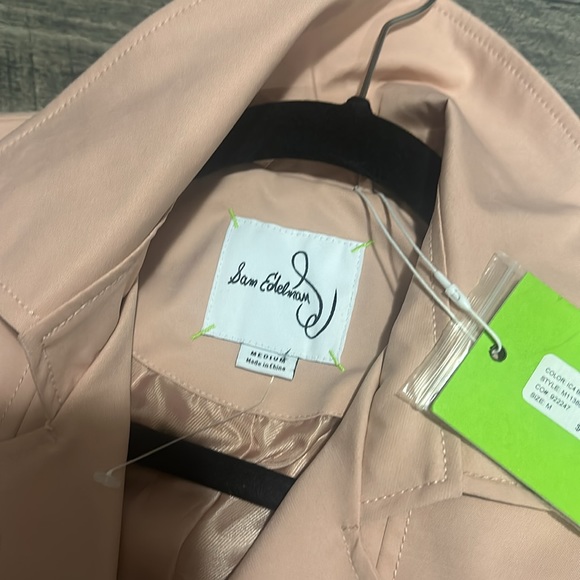 Sam Edelman Buckle Belt Trench Coat - size Medium.  NWT - Picture 2 of 5